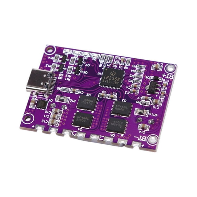 Módulo de carga rápida para baterías pequeñas, placa de carga Buck-Boost bidireccional IP2368 de 100 W para baterías Módulo único