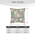 thumbnail image 4 of Susaid Rose Flowers Print Velvet Throw Pillow Covers Home Art Deco Pillowcase Square Pillow Case Cushion Cover for Bed Sofa Living Room Car Indoor and Outdoor-18"x18", 4 of 8