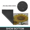 thumbnail image 7 of 2 Piece Brown Wood Sunflower Flowers Rug Kitchen Rug Set, Decor Kitchen Rugs, Absorbent Non-Slip Washable Floor Mats, Home Indoor Runner Rugs 17"x47"+17"x30", 7 of 7