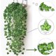 thumbnail image 5 of Hiedra artificial, [1 PCS] Cadena de luces de hojas de 2M, plantas artificiales con 20 LED y hojas verdes, luces de cadena de vid LED para jardín, patio, hogar, patio, nosotros, 5 of 5