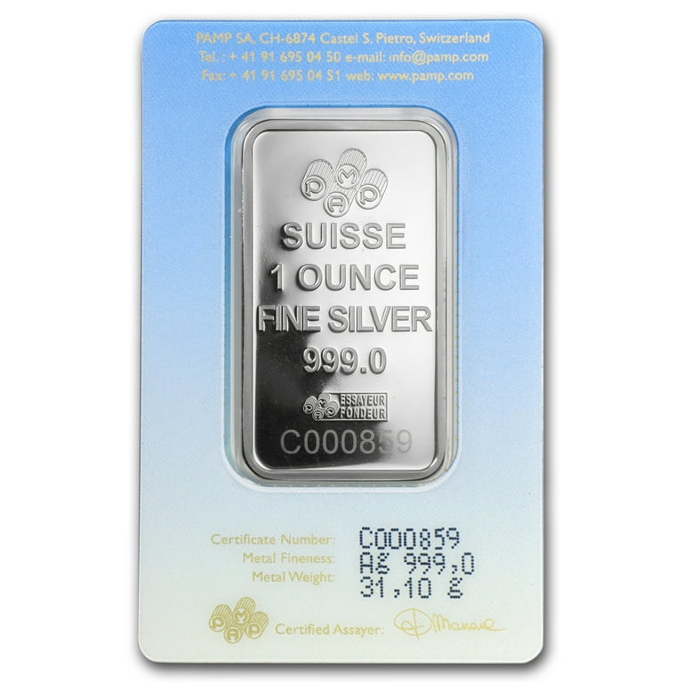 1 oz Silver Bar - PAMP Suisse Religious Series (Lakshmi) - Walmart.com