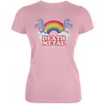 thumbnail image 1 of Death Metal Rainbow Pink Juniors Soft T-Shirt, 1 of 1