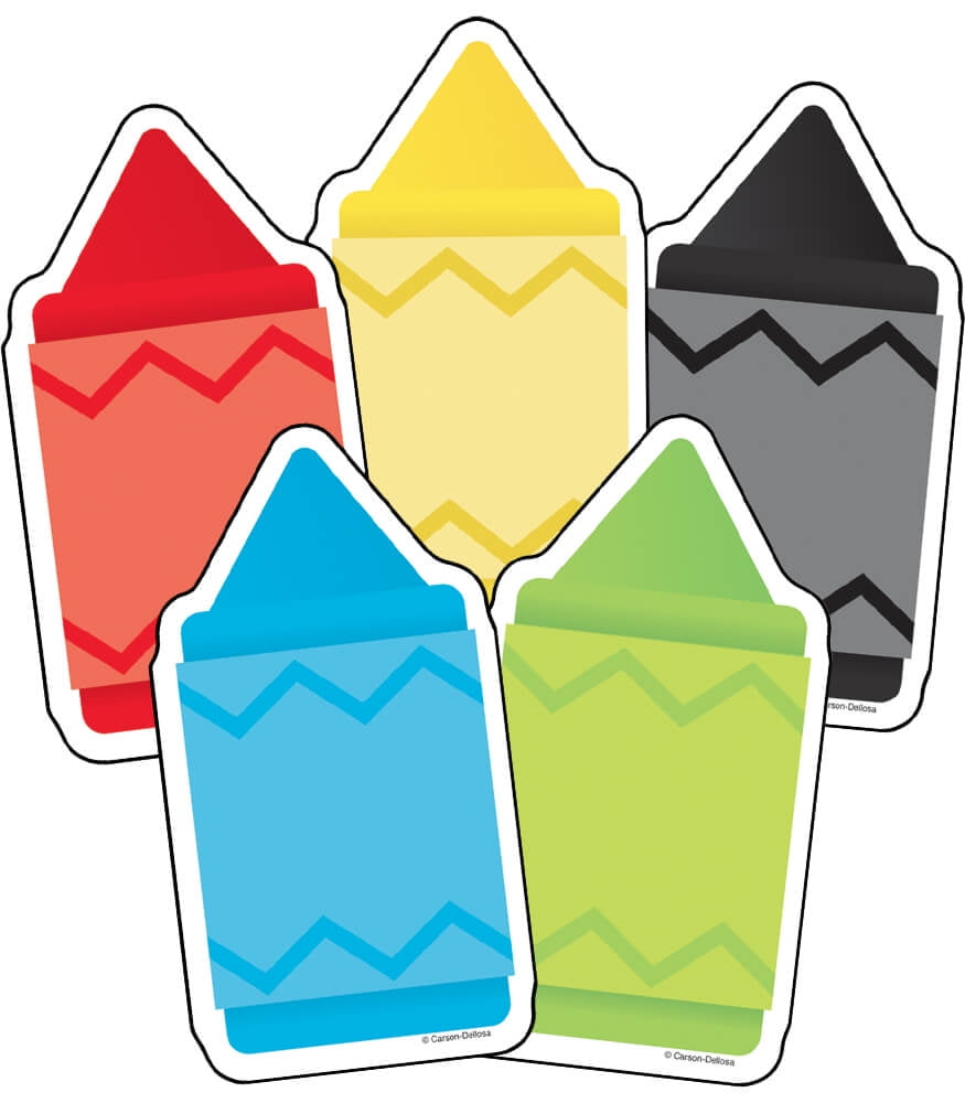 Carson Dellosa Education Chunky Crayons CutOuts (48)