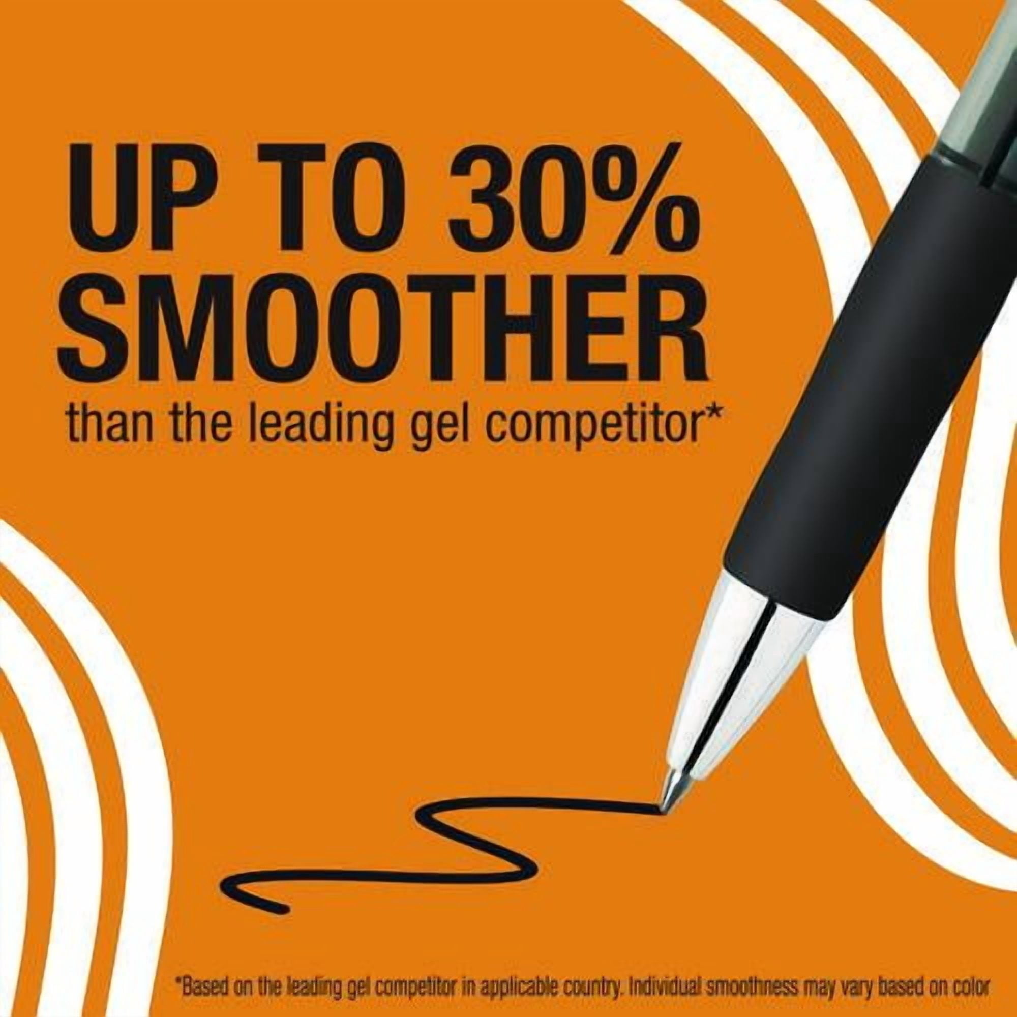 Gel-ocity Pro Gel Pen, Retractable, Medium 0.7 mm, Black Ink, Translucent Black/Black Barrel, 4/Pack | Bundle of 10