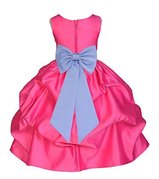 Toddler /& Girl Formal Dress for Pageant Dance Wedding Party Green Fuchsia Blue