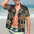 thumbnail image 7 of Fuzoiu Romantic Skeletons Under Moon Print Hawaiian Shirt for Men, Summer Beach Casual Short Sleeve Button Down Shirts, Men’s Beach Summer Shirts with Pocket,XX-Large, 7 of 7