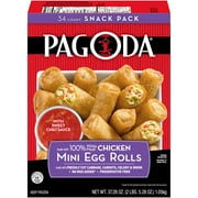 Pagoda Snacks Mini White Meat Chicken Egg Rolls, 37.28 oz