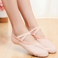 thumbnail image 5 of 1 par de zapatos de baile ligeros sin cordones, zapatos de yoga, suela de gimnasio, zapatos de ballet para niños y adultos, talla 23, 5 of 5