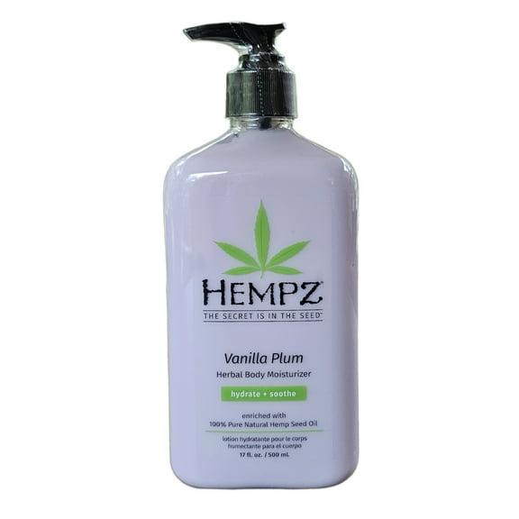 Hempz Limited Edition Vanilla Plum Herbal Body Moisturizer Lotion 17 fl oz