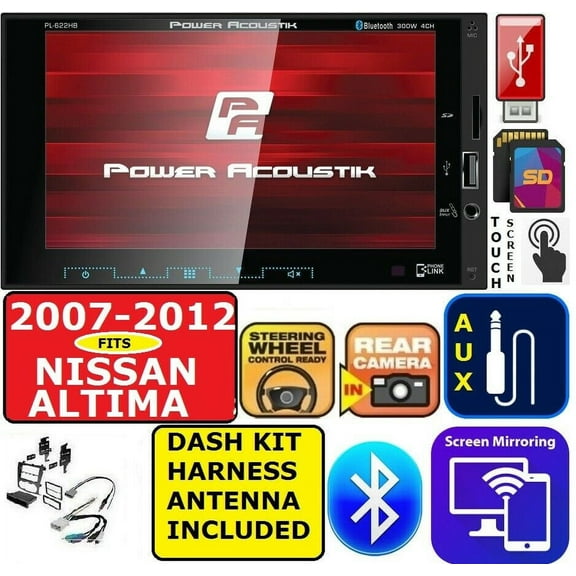 FOR 2007-2012 ALTIMA TOUCHSCREEN BLUETOOTH SD USB AUX CAR STEREO RADIO SYSTEM