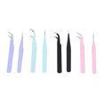 thumbnail image 1 of Juego de Pinzas de Precisión de 8 Piezas Pinzas de Precisión con Cubierta Protectora para Cejas ANGGREK Otros, 1 of 8
