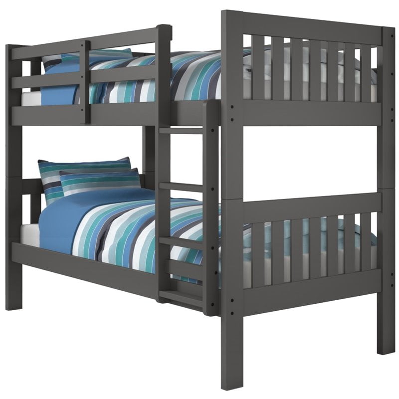 Full Mission Bunk Bed With Twin Trundle, Cambria Designs Twin Bunk Bed