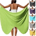 thumbnail image 1 of NSLGXD Robe de Plage à Pois pour Femmes, Protection Solaire, Sans Manches, par-Dessus de Maillot, Bretelles Spaghetti, Boho, Grande Taille, Robes Jaunes, par-Dessus, Taille P-5TG, 1 of 10