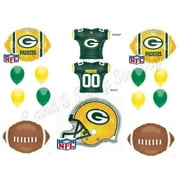 C & S PARTY SUPPLY PACKERS Football 14 PIECES! Birthday Party Balloons Decoration Supplies