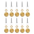 thumbnail image 1 of FUTUREORYY 10Jgo Tornillos Para Con Tapas De Inoxidable Doradas Para Montaje En Puertas Y Muebles, 1 of 8