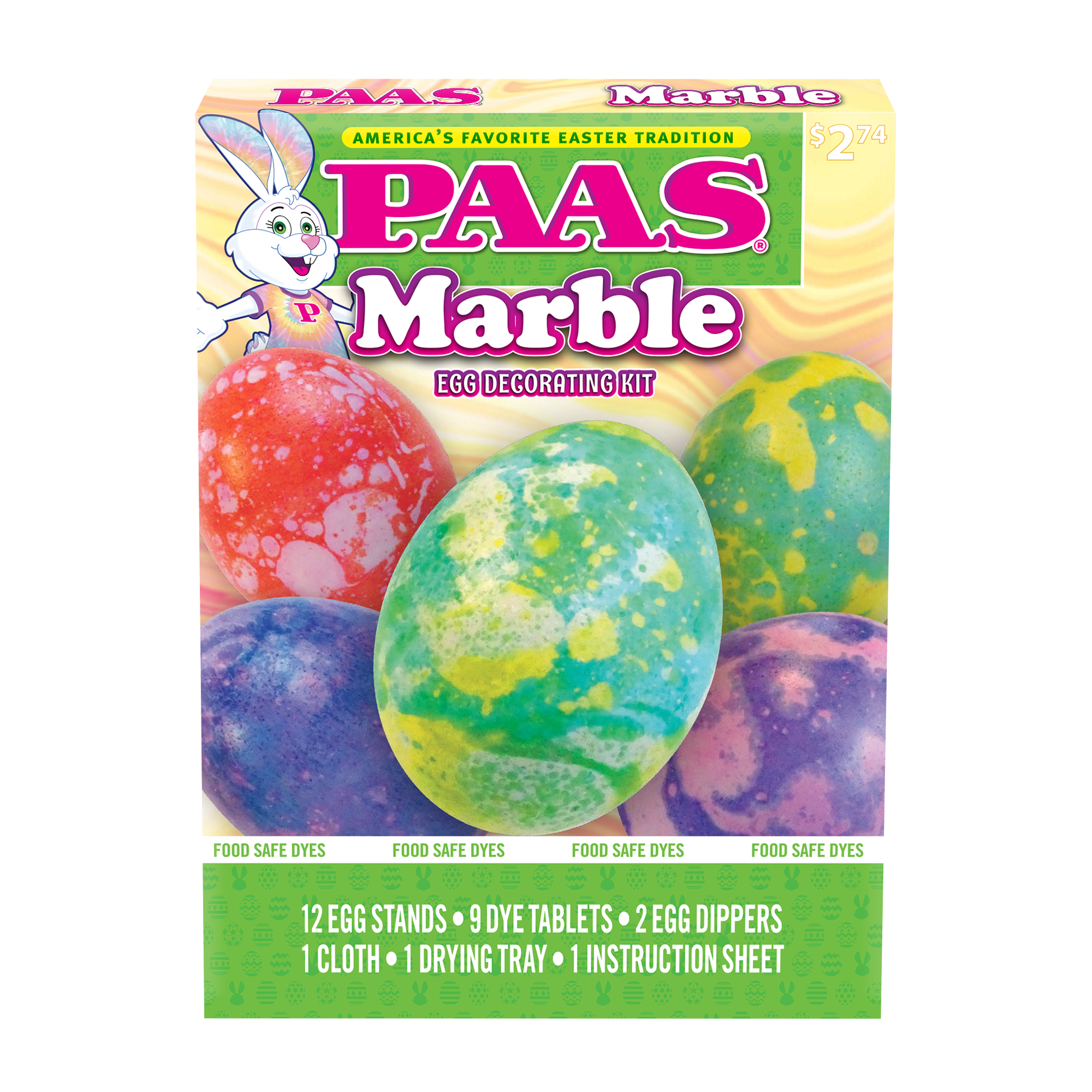 PAAS Easter Egg Decorating and Dye Kit, Marble, 1 Kit