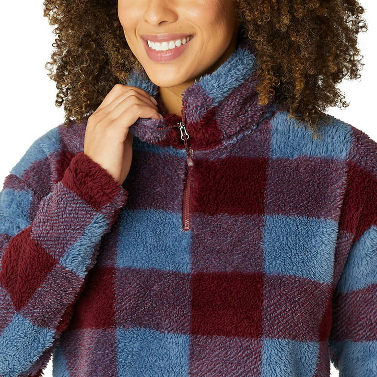 Eddie Bauer Women's Ultra Soft Plush Fleece Quarter Zip Sweatshirt