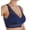 Navy, variant on Women's Rhonda Shear 672P Ahh Pin-Up Lace Leisure Bra with Removable Pads (Navy 2X)