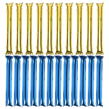 Himition 24pcs Inflatable Cheerleading Sticks Thunder Sticks Noise Makers For Sporting Events Concerts Parties Celebrations Festivals For Creating Excitement Team Spirit