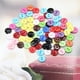 thumbnail image 5 of 100 piezas Botones de resina circulares de 8 mm con agujeros Accesorios de costura Color mixto, 5 of 5