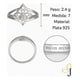 thumbnail image 2 of Anillo Nudo De Bruja Para Mujer De Plata 925, Medida 7 Plateado 7, 2 of 5