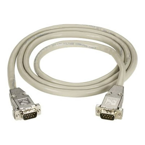 Black Box Network Services EDN12H-0005-MM 5 ft. Extension Cable with EMI & RFI Hoods, Male - Beige