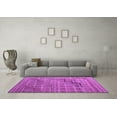 thumbnail image 3 of Ahgly Company Indoor Square Abstract Purple Modern Area Rugs, 6' Square, 3 of 4