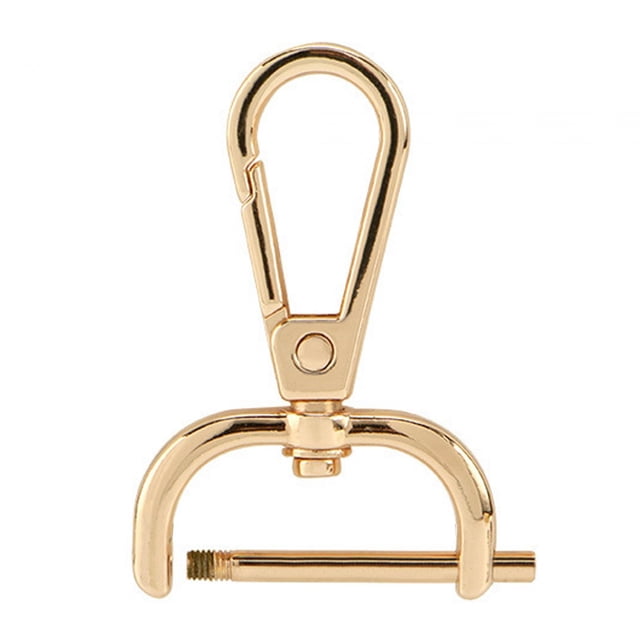 Clips Crochets Pivotants Détachables Fermoirs Mousqueton pour Bijoux DIY 25mm Or