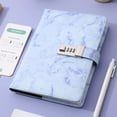 thumbnail image 4 of Marble Diary with Lock, A5 Purple Notebook with Pen, Password Locked Journal for Teen Gifts, 4 of 8