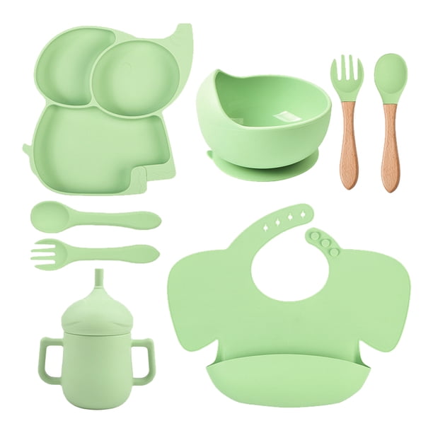Vajilla antideslizante para niños Vajilla infantil de grado alimenticio Vajilla antideslizante para niños Hugtrwg Para estrenar