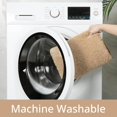 thumbnail image 5 of Lochas Beige Polyester Bath Rug, 36" x 24", Machine Washable, 5 of 12