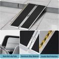 thumbnail image 7 of 2FT Ramp Wheelchair Ramp for Home, Non-Skid Aluminum Portable Wheelchair Ramps, 800 LBS Capacity Handicap Ramp for Steps, Doorway, Homes, Threshold, Entry, Stairs, 7 of 7
