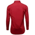 thumbnail image 3 of Omega Italy Men's Long Sleeve Dress Shirt Solid Color Regular Fit 25 Colors, 3 of 5