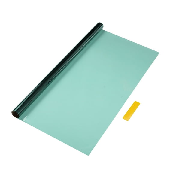 Unique Bargains Carbon 2 PLY Car Window Tint Film VLT 66% IRR 58% UVR 20% Green 6.56ft x 15.7inch Privacy Film 2mil PET 1 Pc
