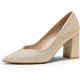 thumbnail image 1 of Dream Pairs Las mujeres de alta Chunky cerrado del dedo del pie Tacones puntiagudos del partido de la boda elegante deslizamiento en los zapatos de las bombas SDPU2229W Dream Pairs SDPU2229W, 1 of 6