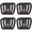 Black, variant on 16 Pack Tactical Carabiners Keychain D Rings Spring Snap Gear Clip Utility Hooks Backpack Hanging Buckle Travelling for Camping