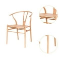 thumbnail image 6 of TISHITA Dining Chair, Kitchen Chair, Stylish, Comfortable, Modern Armchair, Wooden Chair for Restaurant, Home Accommodation, Backyard Party Wood SolidWoodBoard, 6 of 8