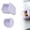 Purple, variant on Square Silicone Food Storage Container, Leakproof Lid Bento Lunch Box for Lunch, Gym, and Camping
