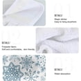 thumbnail image 5 of SKYSONIC 2 PCS Snowflakes Hand Towels for Bathroom and Kitchen, Winter Christmas Hanging Bath Kitchen Towel Washcloths, Absorbent Thick Kitchen Bathroom Microfiber Towel Bulk, 12"x17", 5 of 6