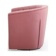 thumbnail image 3 of Tufted Armchair Accent Chair, Velvet, Pink, Modern Contemporary Urban Design, Living Lounge Room Hotel Lobby Hospitality, 3 of 8
