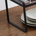 thumbnail image 4 of OULII Baking Tray Storage Rack Iron Simple and Elegant Kitchen Shelf Black 1Set, 4 of 4