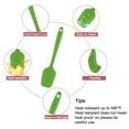 thumbnail image 2 of Kitchen Cooking Silicone Spatula Heat Resistant Flipping Rubber Turner Cooking Baking Green, 2 of 7