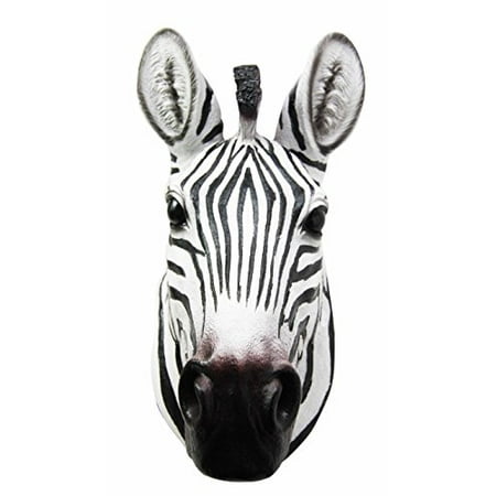 Safari Zebra Wall Plaque (Ebros Madagascar Safari Zebra Horse Bust Wall Decor Savanna Grassland Wildlife Wall Mount Sculpture Plaque 9.5
