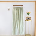 thumbnail image 2 of Defitshape Women's Pajama Bottoms Cotton Plaid Printed Lounge Pants Jammie Pants Full Cotton Classic Basic Medium Waist Sleeping Pocket Green X-Large, 2 of 2