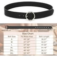 thumbnail image 6 of Women Belts for Jeans Dress Casual Women Leather Belts with O-Ring Buckle 1.42" Width Plus Size Ladies Waist Belts, 6 of 6