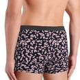 thumbnail image 4 of Men's Boxer Briefs, Flower pink Soft Comfy Mens Underwear Boxer Briefs Breathable With Widen Waist, 4 of 7