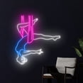 thumbnail image 3 of Handmadetneonsign Aerial Yoga Pose Wall Art, Yoga Fitness Coach Wall Decor, Aerial Yoga Wall Decor, 3 of 5