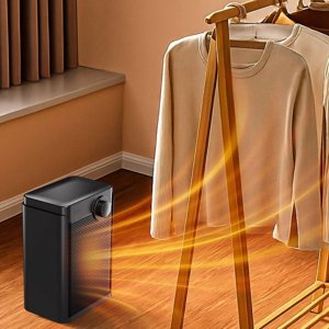 Vggrvlo Space Chaudière 1500W/750W Ventilateur de chauffage rapide, sécuritaire et silencieux 11,5ft/s Chauffage électrique portable pour les campeurs