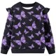 thumbnail image 4 of Vestido de verano para niña con estampado de flores de Pascua, manga corta, bolsillos con volantes y cuello redondo, top de poliéster, 4 of 5