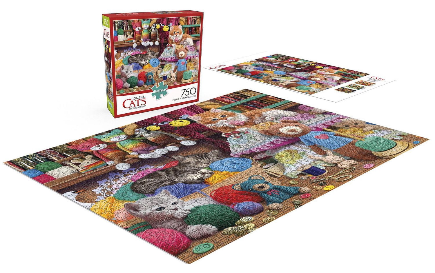 Buffalo Games Cats Series Crochet Kittens 750 Piece Jigsaw Puzzle